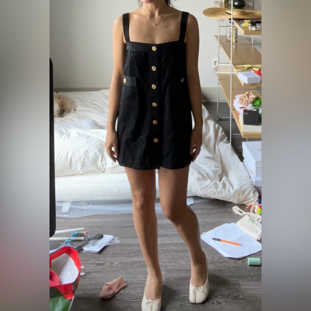 SOLD Vintage Chanel Mini Dress Babydoll Jane Birkin XS S petite Black